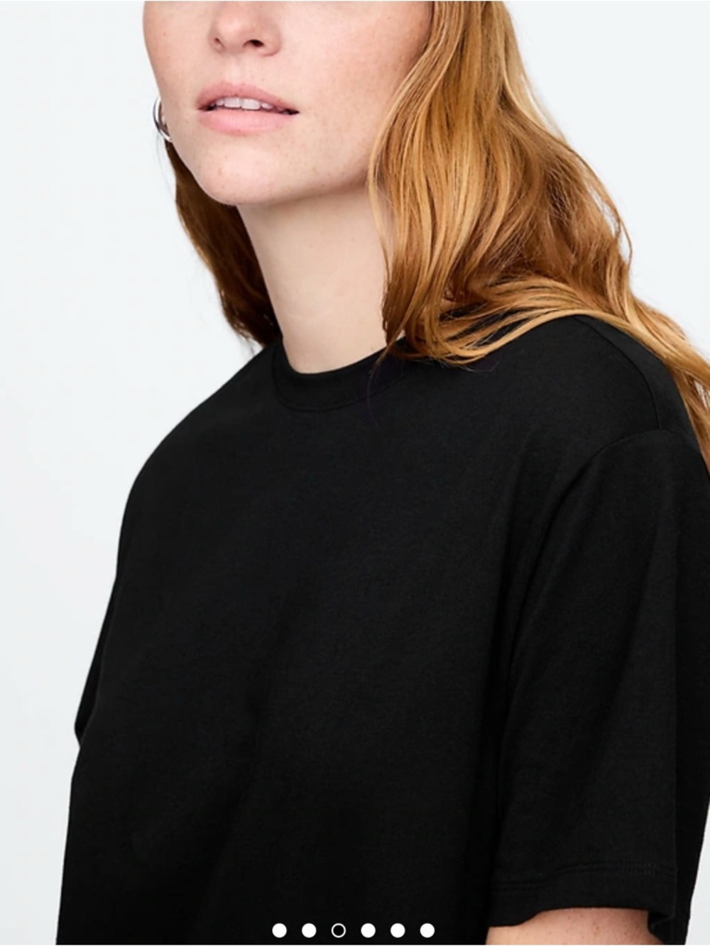 🆕 GAP Women's Relaced T-Shirt Dress Short Sleeve Black Small 4-6 S - Picture 3 of 14